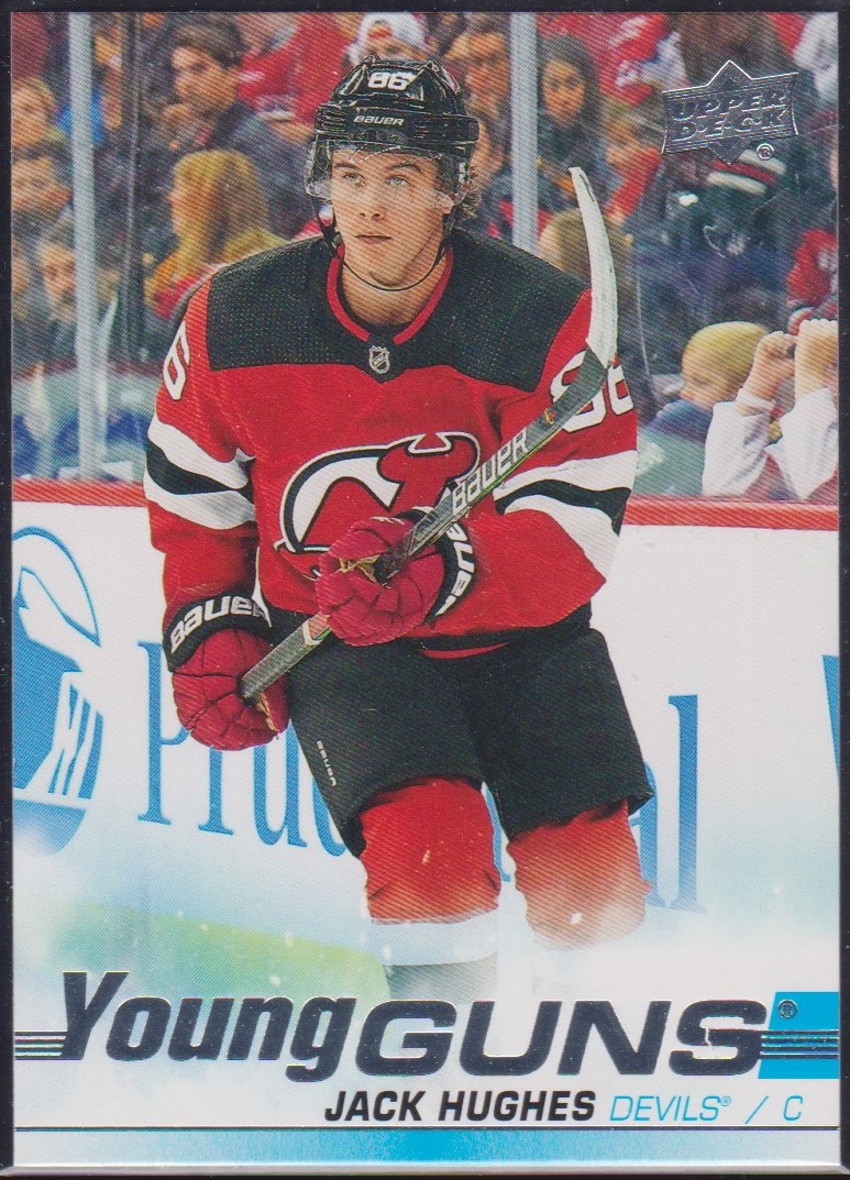 2019-20 Upper Deck #201 Jack Hughes Young Guns RC (image for) 2019-20 Upper Deck #201 Jack Hughes Young Guns RC